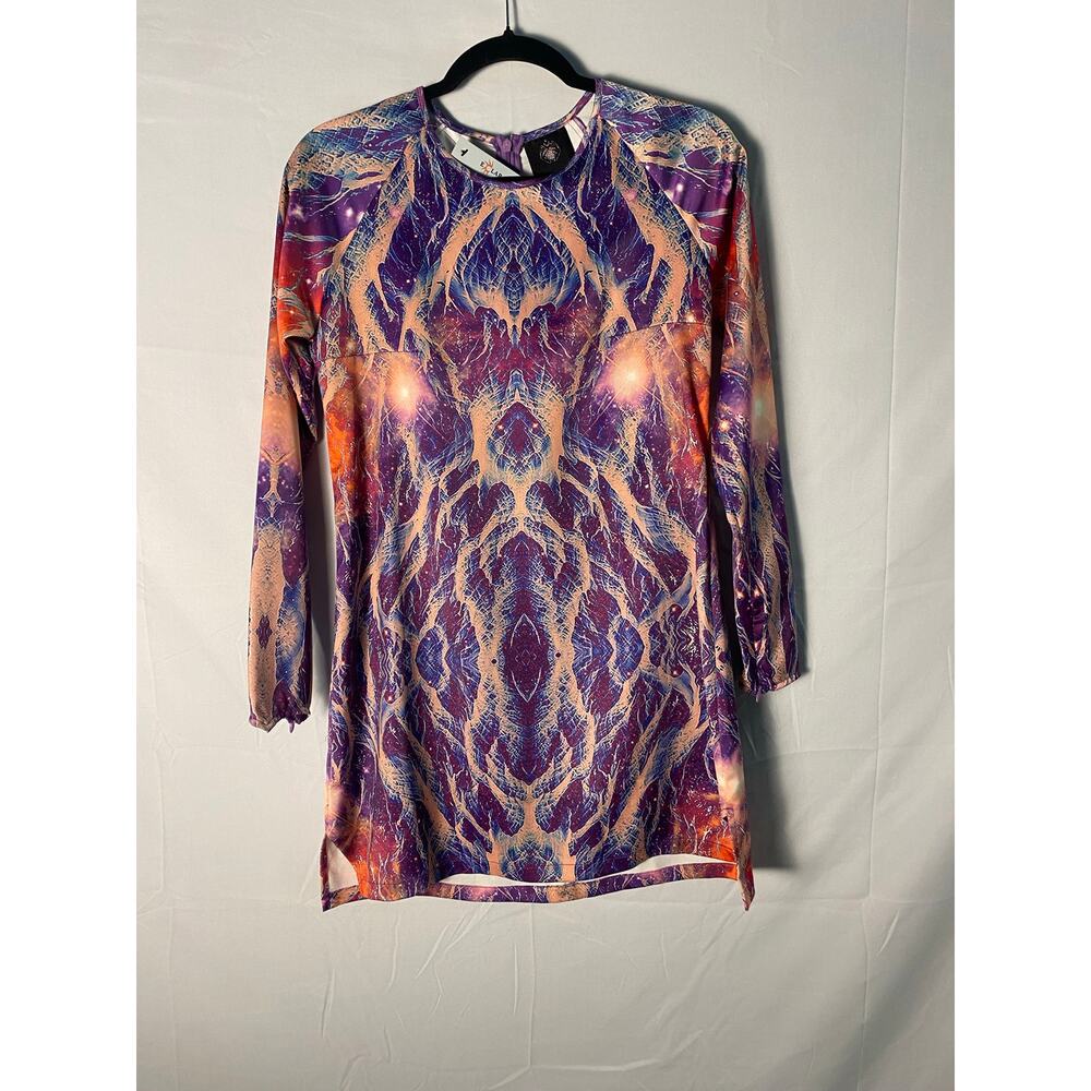 Liberated Heart Air Satin Mini Dress Long SleeveSize M
